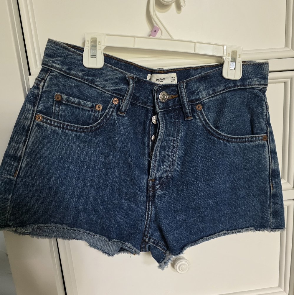 Mango Blue Jeans Shorts